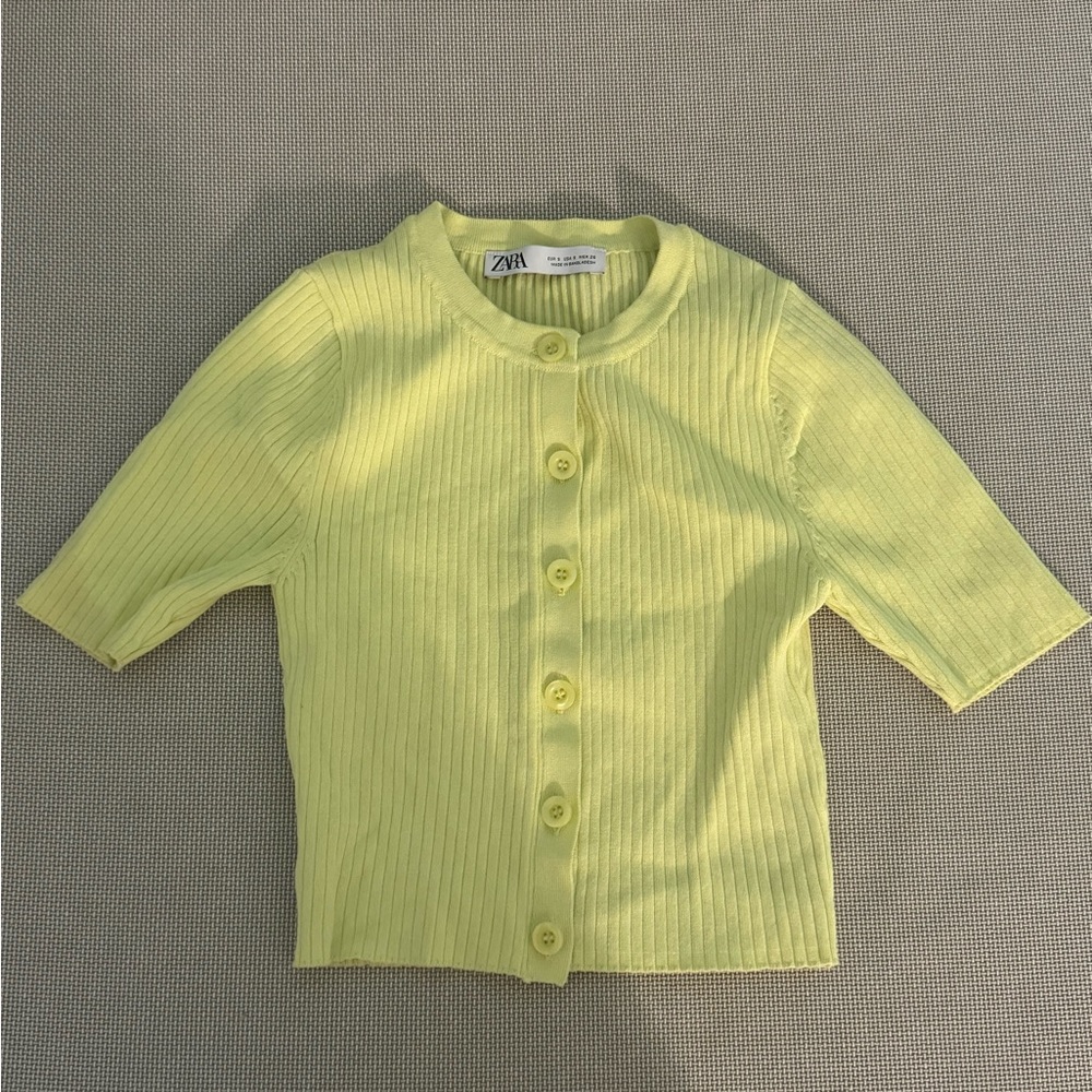 Yellow cardigan / top